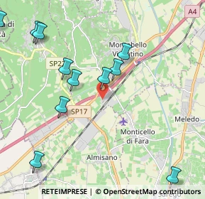 Mappa Via dell'Industria, 36054 Montebello vicentino VI, Italia (2.55083)