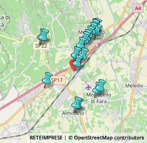 Mappa Via dell'Industria, 36054 Montebello vicentino VI, Italia (1.582)