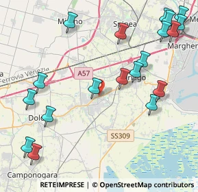 Mappa Via Mocenigo, 30034 Mira VE, Italia (5.34158)