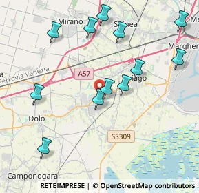 Mappa Via Mocenigo, 30034 Mira VE, Italia (4.33917)