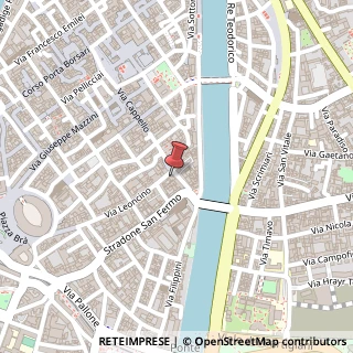 Mappa Via Leoni, 6, 37121 Verona, Verona (Veneto)