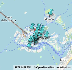 Mappa Calle Michiel, 30125 Venezia VE, Italia (0.8605)