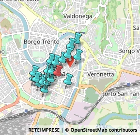 Mappa Vicolo Dietro Sant'Andrea, 37121 Verona VR, Italia (0.718)