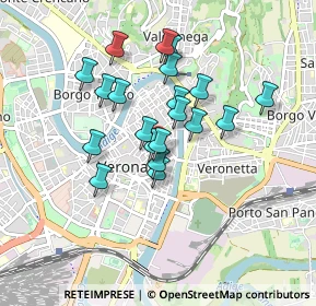 Mappa Via S. Cosimo, 37121 Verona VR, Italia (0.709)