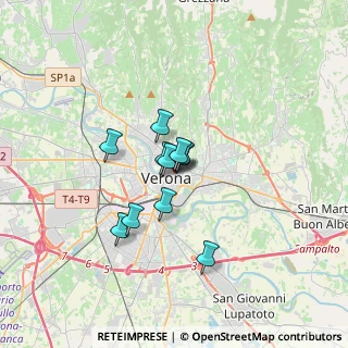 Mappa Via S. Cosimo, 37121 Verona VR, Italia (2.08364)