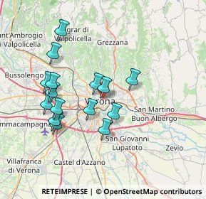 Mappa Via S. Cosimo, 37121 Verona VR, Italia (6.79333)