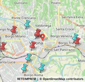 Mappa Via Leoni, 37121 Verona VR, Italia (2.52333)