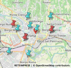 Mappa Via Leoni, 37121 Verona VR, Italia (1.88)