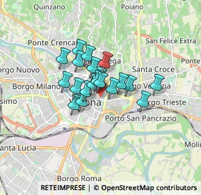 Mappa Via Leoni, 37121 Verona VR, Italia (1.0255)