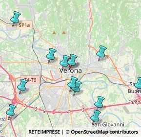 Mappa Via Fratta, 37121 Verona VR, Italia (4.60917)