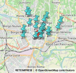 Mappa Via Fratta, 37121 Verona VR, Italia (1.234)