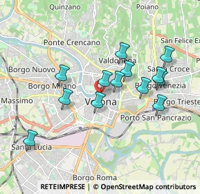 Mappa Via Fratta, 37121 Verona VR, Italia (1.66692)