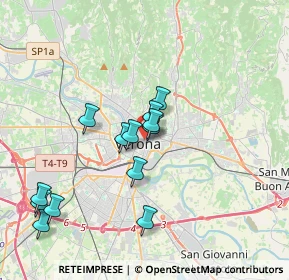 Mappa Via Fabio Filzi, 37121 Verona VR, Italia (3.46077)