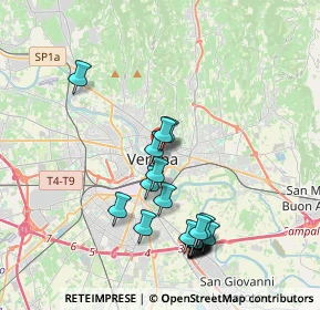 Mappa Via Fabio Filzi, 37121 Verona VR, Italia (3.937)