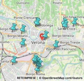 Mappa Via Fabio Filzi, 37121 Verona VR, Italia (2.21125)