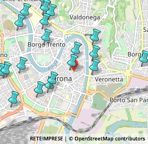 Mappa Via Fabio Filzi, 37121 Verona VR, Italia (1.267)