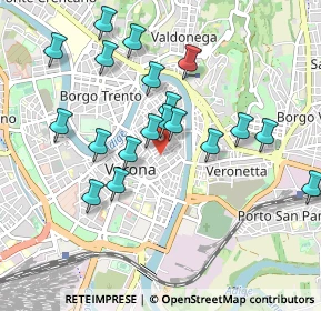 Mappa Via Fabio Filzi, 37121 Verona VR, Italia (0.91316)