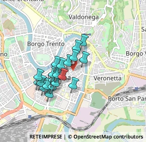 Mappa Via Fabio Filzi, 37121 Verona VR, Italia (0.6705)