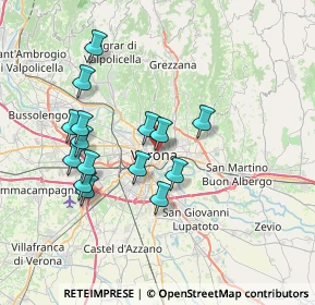 Mappa Via Fabio Filzi, 37121 Verona VR, Italia (6.74333)