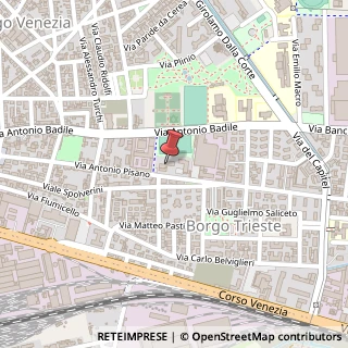 Mappa Via Antonio Pisano, 55, 37131 Verona, Verona (Veneto)