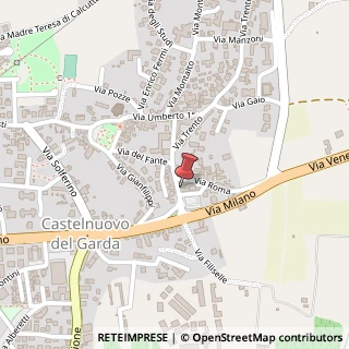 Mappa Via Marconi, 4, 37014 Castelnuovo del Garda, Verona (Veneto)