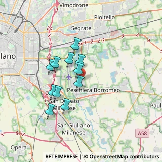 Mappa Via della Resistenza, 20068 Peschiera Borromeo MI, Italia (2.86364)