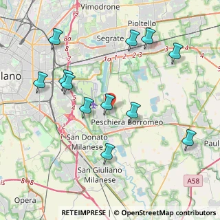 Mappa Via della Resistenza, 20068 Peschiera Borromeo MI, Italia (4.3225)