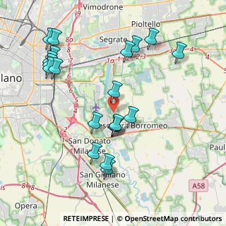 Mappa Via della Resistenza, 20068 Peschiera Borromeo MI, Italia (4.316)