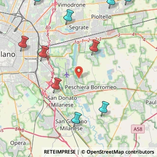 Mappa Via della Resistenza, 20068 Peschiera Borromeo MI, Italia (6.39182)