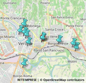 Mappa Piazza XVI Ottobre, 37129 Verona VR, Italia (1.79455)