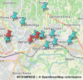 Mappa Piazza XVI Ottobre, 37129 Verona VR, Italia (1.93933)