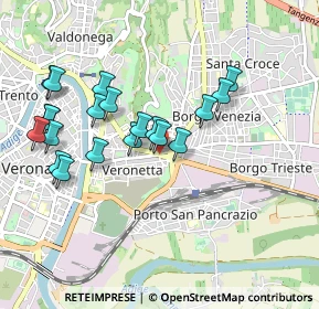 Mappa Piazza XVI Ottobre, 37129 Verona VR, Italia (0.924)