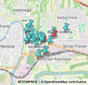 Mappa Piazza XVI Ottobre, 37129 Verona VR, Italia (0.5765)