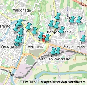 Mappa Piazza XVI Ottobre, 37129 Verona VR, Italia (0.9955)