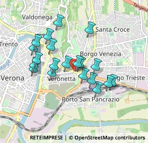Mappa Piazza XVI Ottobre, 37129 Verona VR, Italia (0.781)