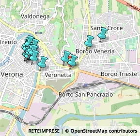 Mappa Vicolo Porta Vescovo, 37129 Verona VR, Italia (1.0515)