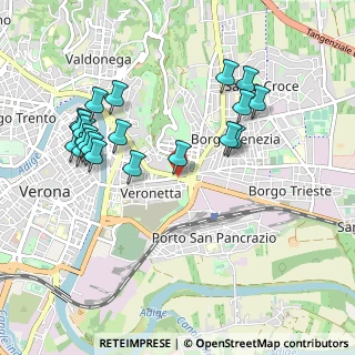 Mappa Via Venti Settembre, 37121 Verona VR, Italia (1.0215)