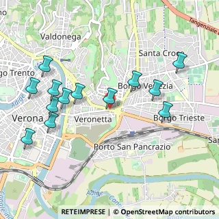 Mappa Via Venti Settembre, 37121 Verona VR, Italia (1.08615)
