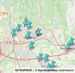 Mappa Piazza XVI Ottobre, 37129 Verona VR, Italia (4.63154)