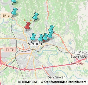 Mappa Piazza XVI Ottobre, 37129 Verona VR, Italia (4.16273)