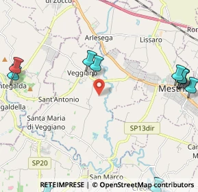 Mappa 35030 Veggiano PD, Italia (3.28385)