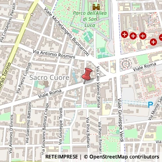 Mappa Viale roma 13, 28100 Novara, Novara (Piemonte)
