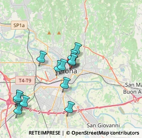 Mappa Via Leoni, 37121 Verona VR, Italia (3.55923)