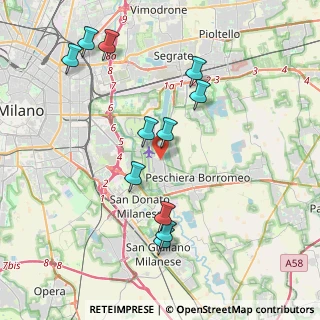 Mappa Corso Italia, 20068 Peschiera Borromeo MI, Italia (4.10455)