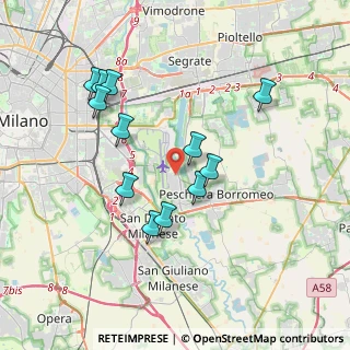 Mappa Corso Italia, 20068 Peschiera Borromeo MI, Italia (3.55083)