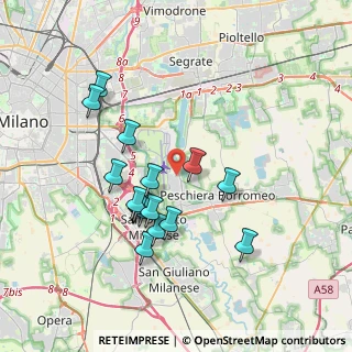 Mappa Corso Italia, 20068 Peschiera Borromeo MI, Italia (3.37875)