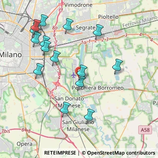 Mappa Corso Italia, 20068 Peschiera Borromeo MI, Italia (4.56467)