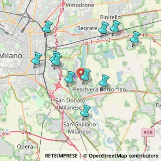 Mappa Corso Italia, 20068 Peschiera Borromeo MI, Italia (3.97636)