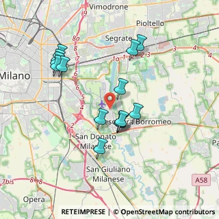 Mappa Corso Italia, 20068 Peschiera Borromeo MI, Italia (3.51143)