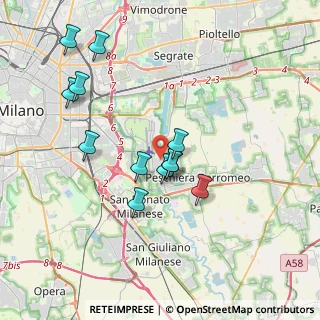 Mappa Corso Italia, 20068 Peschiera Borromeo MI, Italia (3.50333)